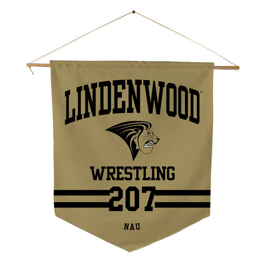 Lindenwood - NCAA Wrestling : Meleane Nau - Pennant - 18" x 21"-0
