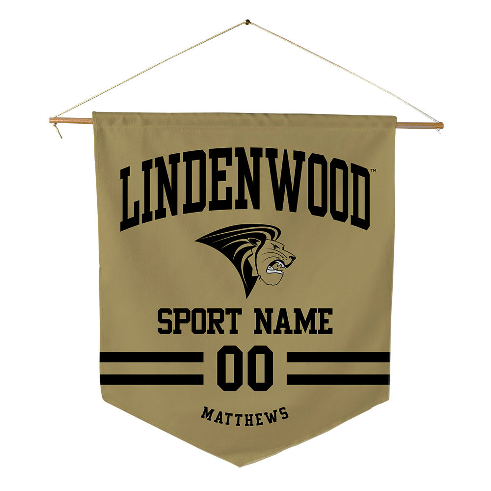 Lindenwood - NCAA Men's Soccer : Jordan Matthews - Pennant - 18" x 21"-0