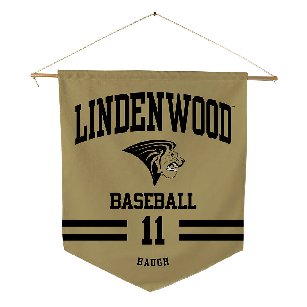 Lindenwood - NCAA Baseball : Hunter Baugh - Pennant - 18" x 21"-0