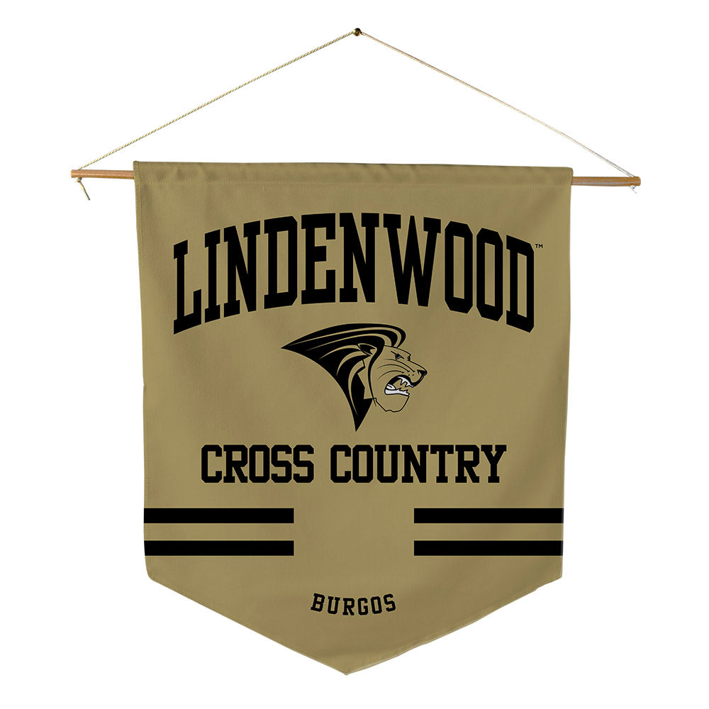 Lindenwood - NCAA Women's Cross Country : Valencia Burgos - Pennant - 18" x 21"-0