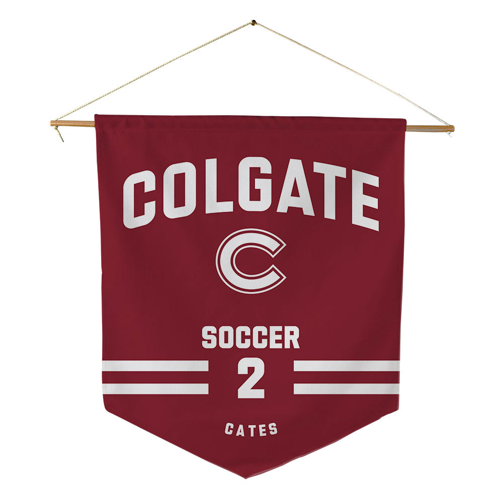 Colgate - NCAA Men's Soccer : Connor Cates - Pennant - 18" x 21"-0