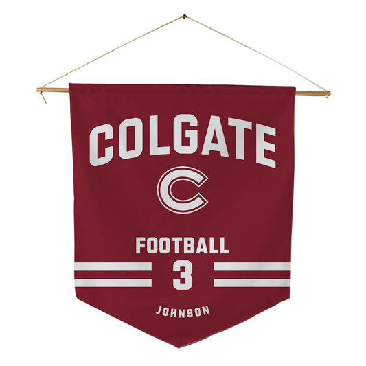 Colgate - NCAA Football : Taytum Johnson - Pennant - 18" x 21"-0