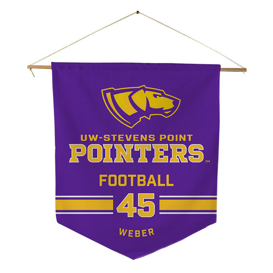 UWSP - NCAA Football : Ryan Weber - Pennant - 18" x 21"-0