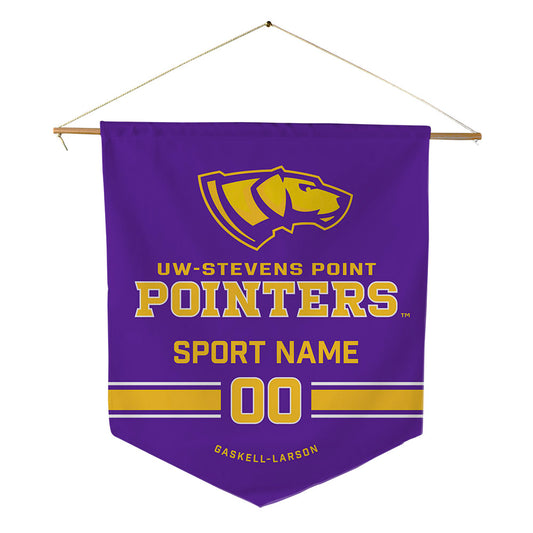 UWSP - NCAA Men's Soccer : Mac Gaskell-Larson - Pennant - 18" x 21"-0
