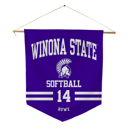 Winona - NCAA Softball : Madi Rowe - Pennant - 18" x 21"-0