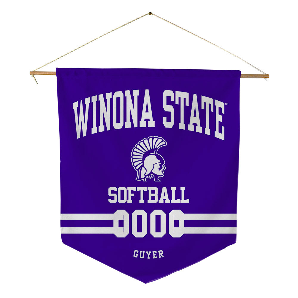 Winona - NCAA Softball : Alexa Guyer - Pennant - 18" x 21"-0