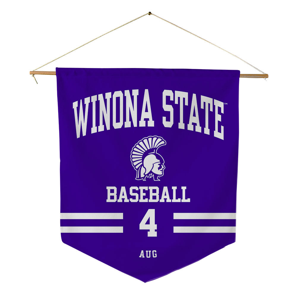 Winona - NCAA Baseball : Max Aug - Pennant - 18" x 21"-0