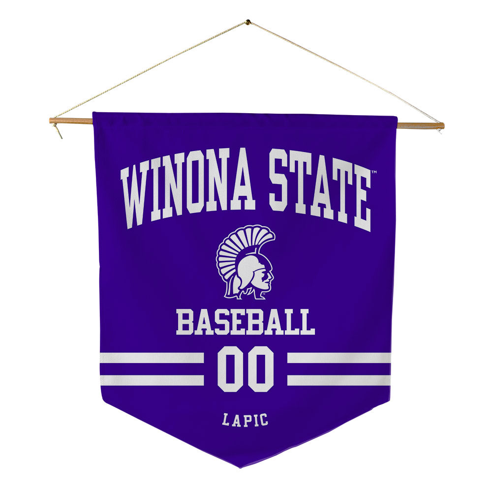 Winona - NCAA Baseball : Dawson Lapic - Pennant - 18" x 21"-0