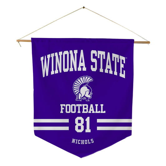 Winona - NCAA Football : Tyler Nichols - Pennant - 18" x 21"-0