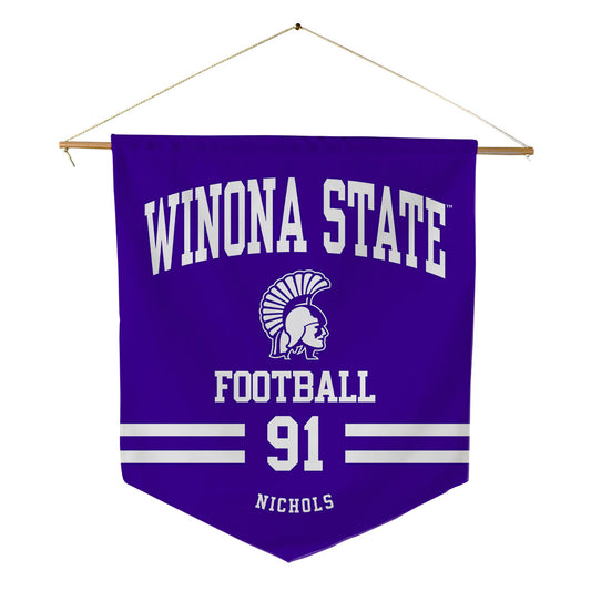 Winona - NCAA Football : Tyler Nichols - Pennant - 18" x 21"-0