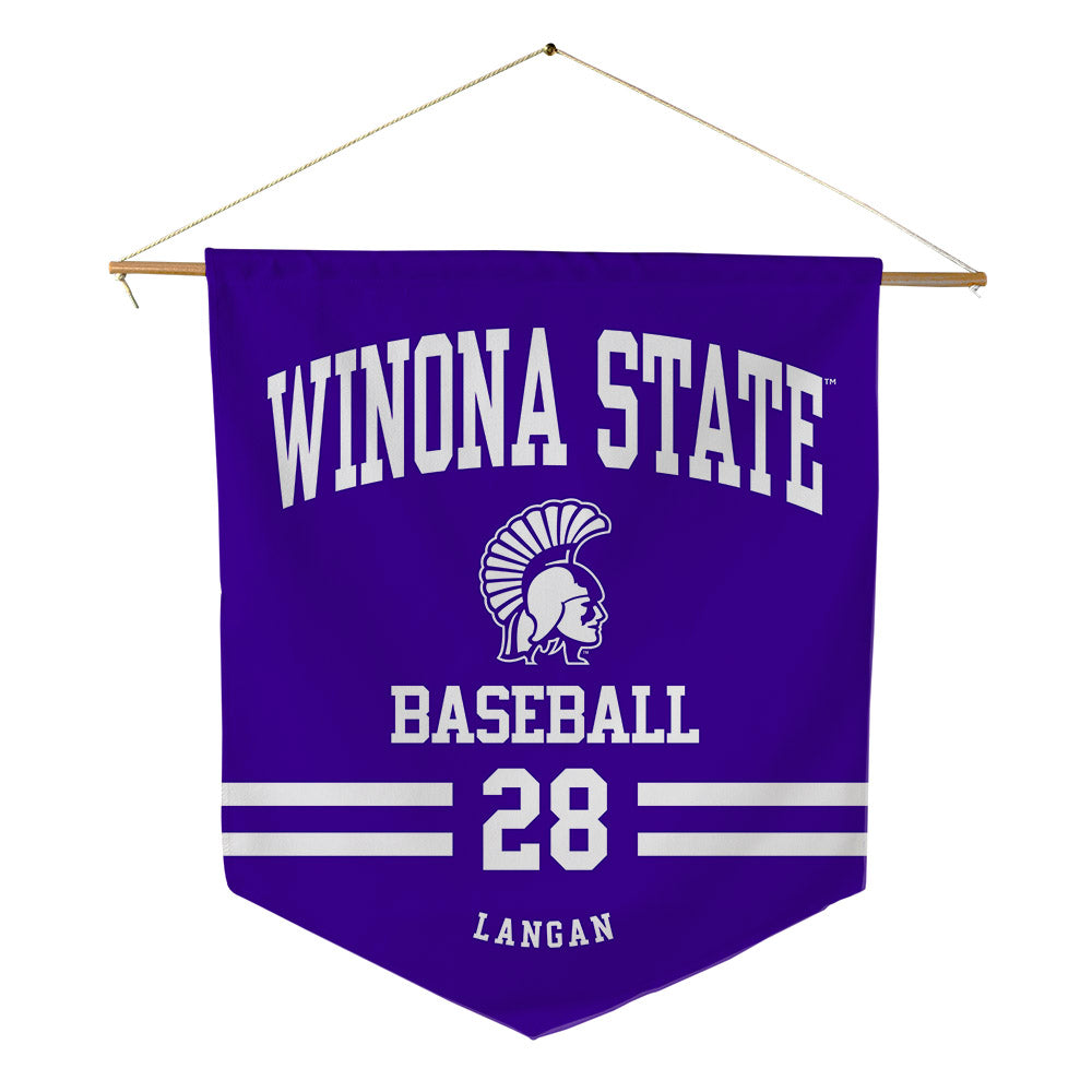 Winona - NCAA Baseball : John Langan - Pennant - 18" x 21"-0