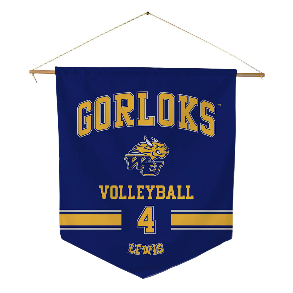 Webster - NCAA Women's Volleyball : Jaycee Lewis - Pennant - 18" x 21"-0