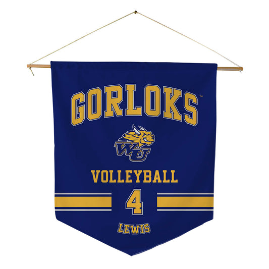 Webster - NCAA Women's Volleyball : Jaycee Lewis - Pennant - 18" x 21"-0