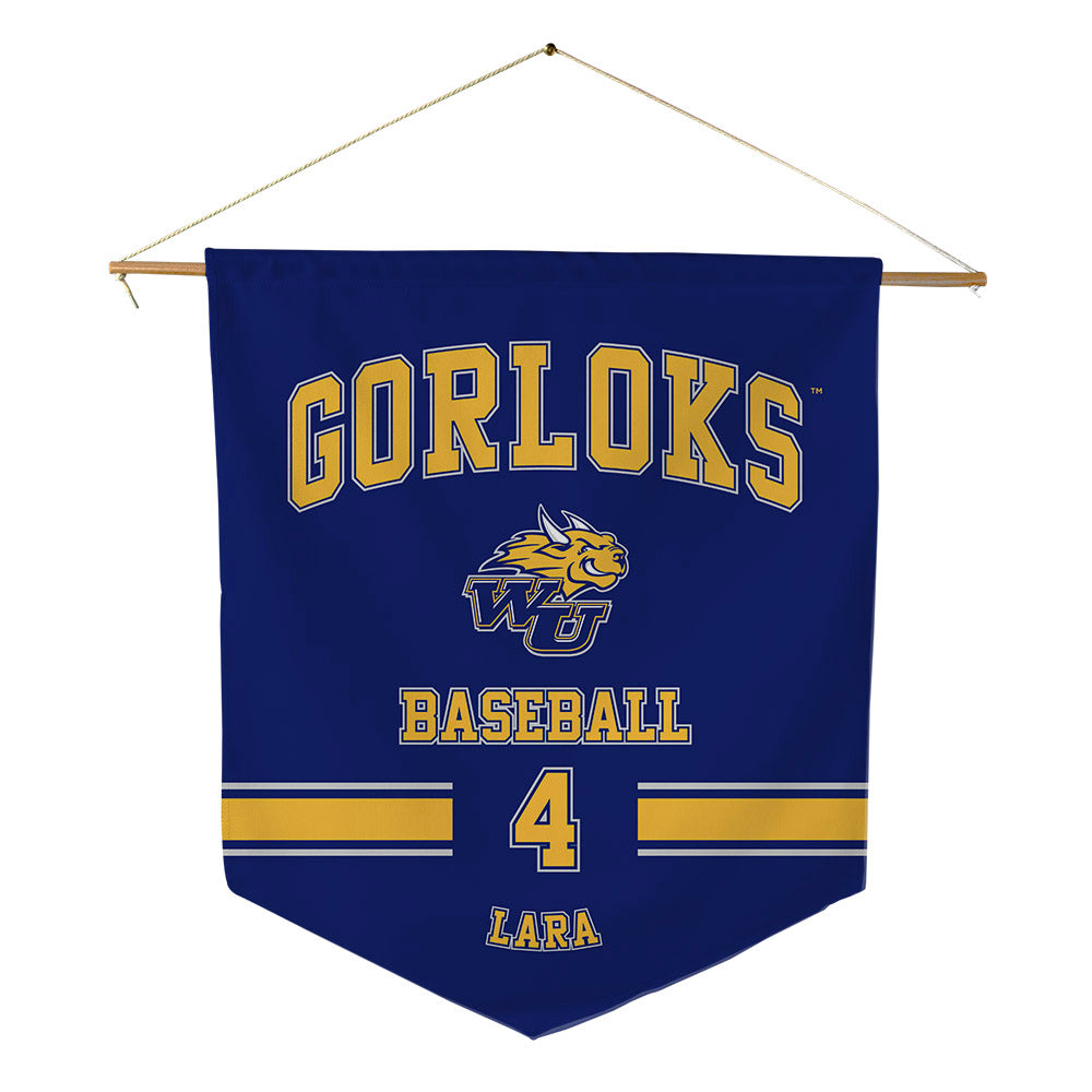 Webster - NCAA Baseball : Christopher Lara - Pennant - 18" x 21"-0