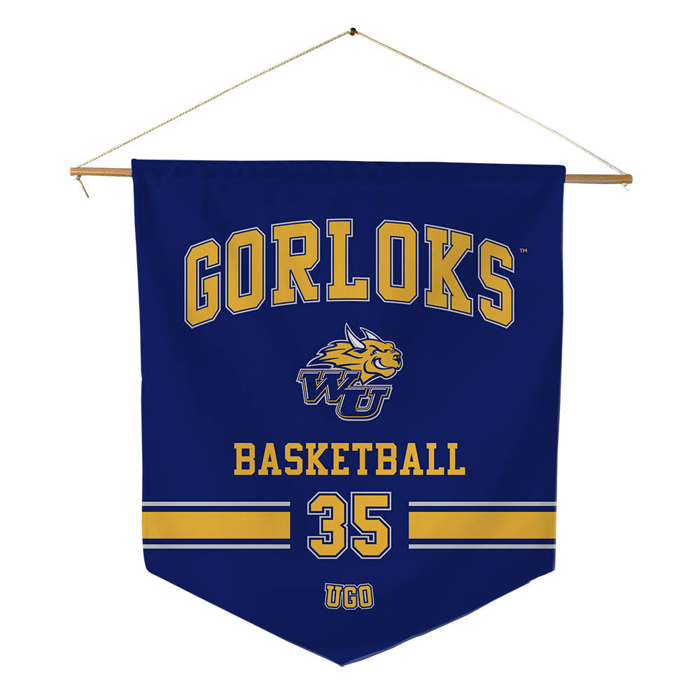 Webster - NCAA Men's Basketball : Justin Ugo - Pennant - 18" x 21"-0