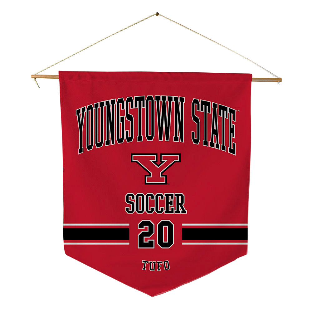 Youngstown State - NCAA Women's Soccer : Jenna Tufo - Pennant - 18" x 21"-0