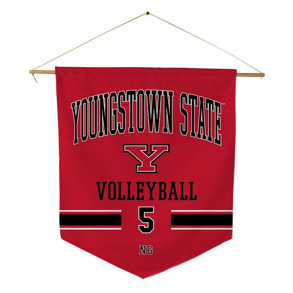Youngstown State - NCAA Women's Volleyball : Teagan Ng - Pennant - 18" x 21"-0