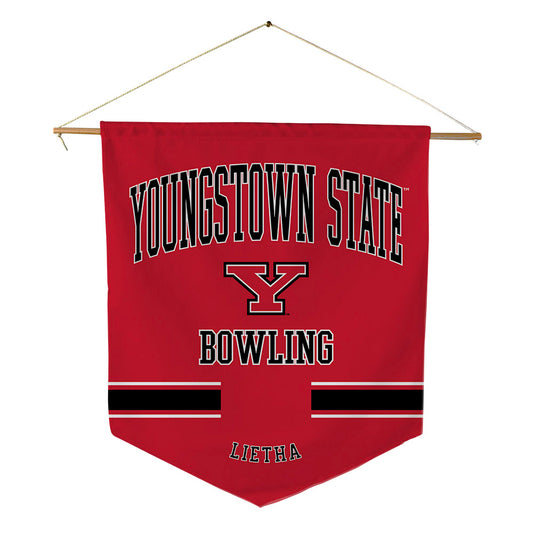 Youngstown State - NCAA Women's Bowling : Taylor Lietha - Pennant - 18" x 21"-0