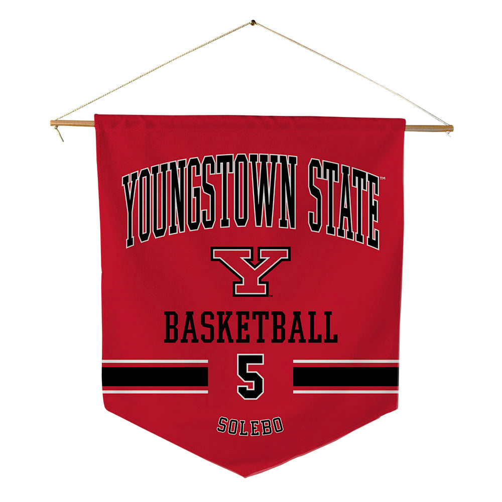 Youngstown State - NCAA Men's Basketball : Shaheed Solebo - Pennant - 18" x 21"-0