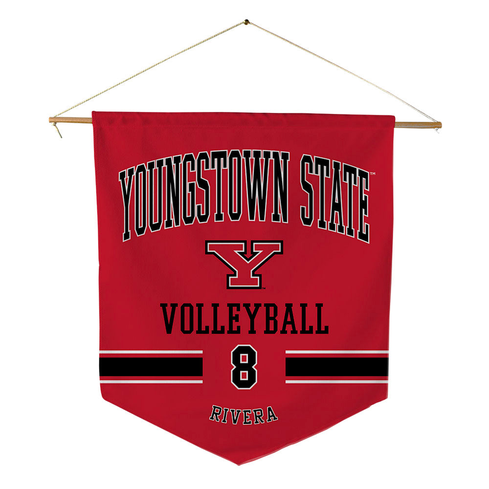 Youngstown State - NCAA Women's Volleyball : Juliana Rivera - Pennant - 18" x 21"-0