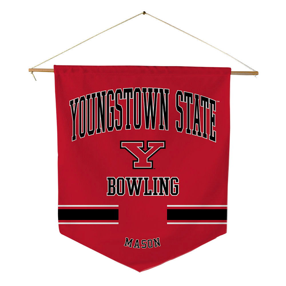 Youngstown State - NCAA Women's Bowling : Amber Mason - Pennant - 18" x 21"-0