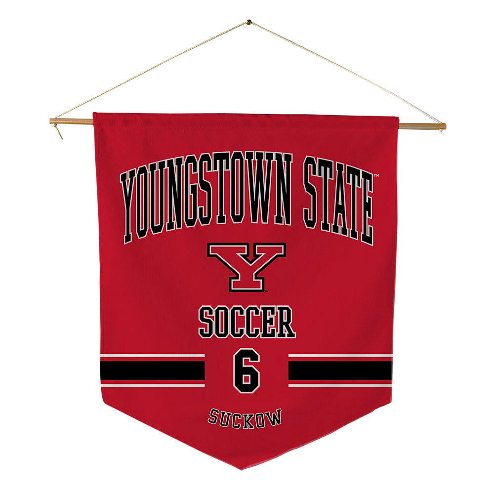 Youngstown State - NCAA Women's Soccer : Emerson Suckow - Pennant - 18" x 21"-0
