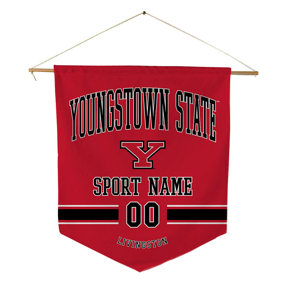 Youngstown State - NCAA Men's Basketball : Jamar Livingston - Pennant - 18" x 21"-0