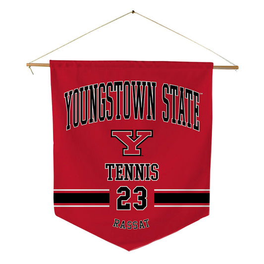 Youngstown State - NCAA Men's Tennis : William Rassat - Pennant - 18" x 21"-0