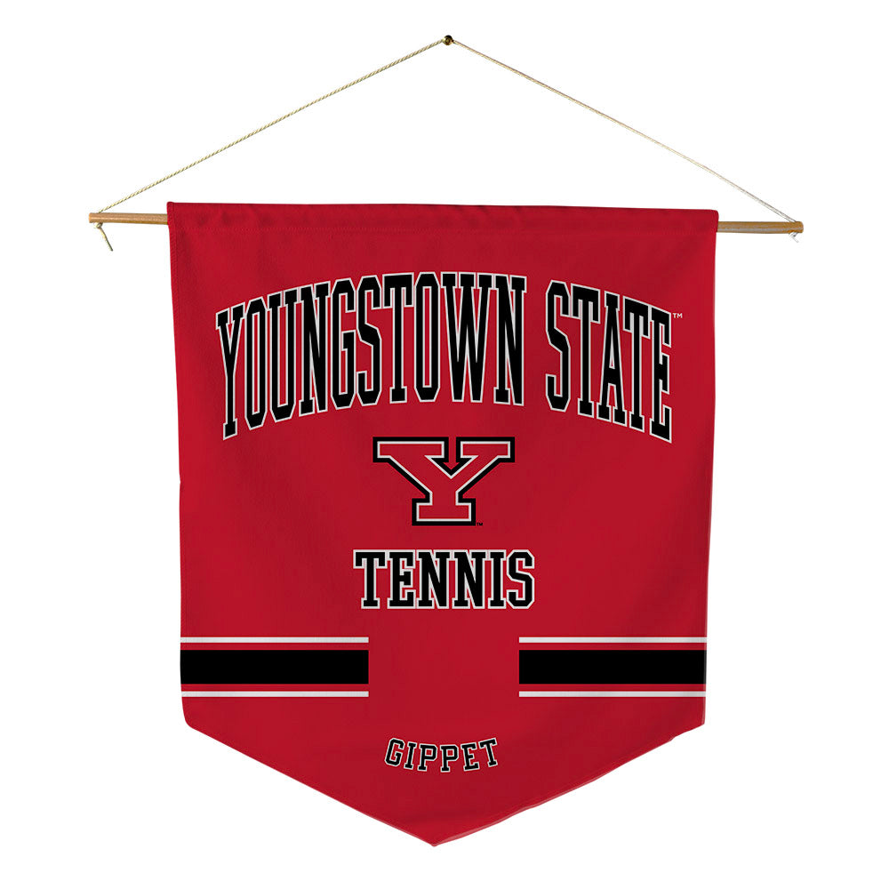 Youngstown State - NCAA Men's Tennis : Oscar Gippet - Pennant - 18" x 21"-0