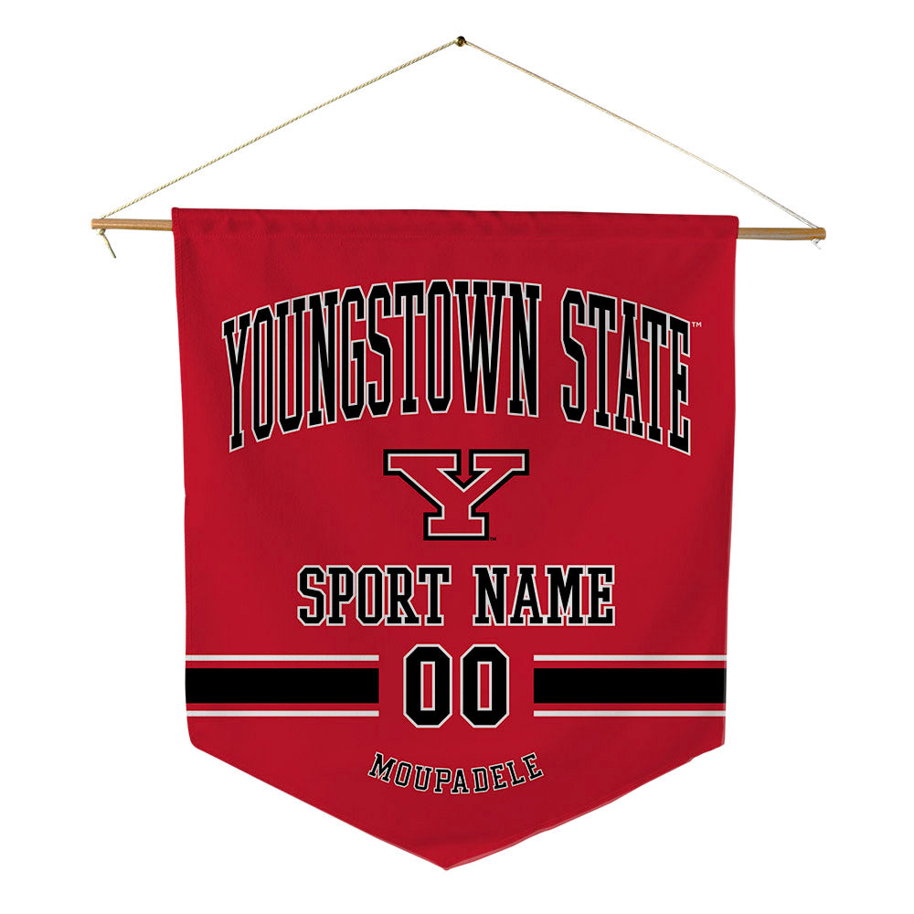 Youngstown State - NCAA Men's Basketball : Japhet Moupadele - Pennant - 18" x 21"-0