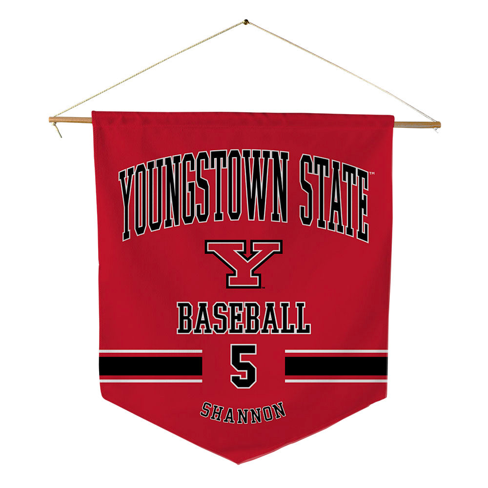 Youngstown State - NCAA Baseball : Brady Shannon - Pennant - 18" x 21"-0