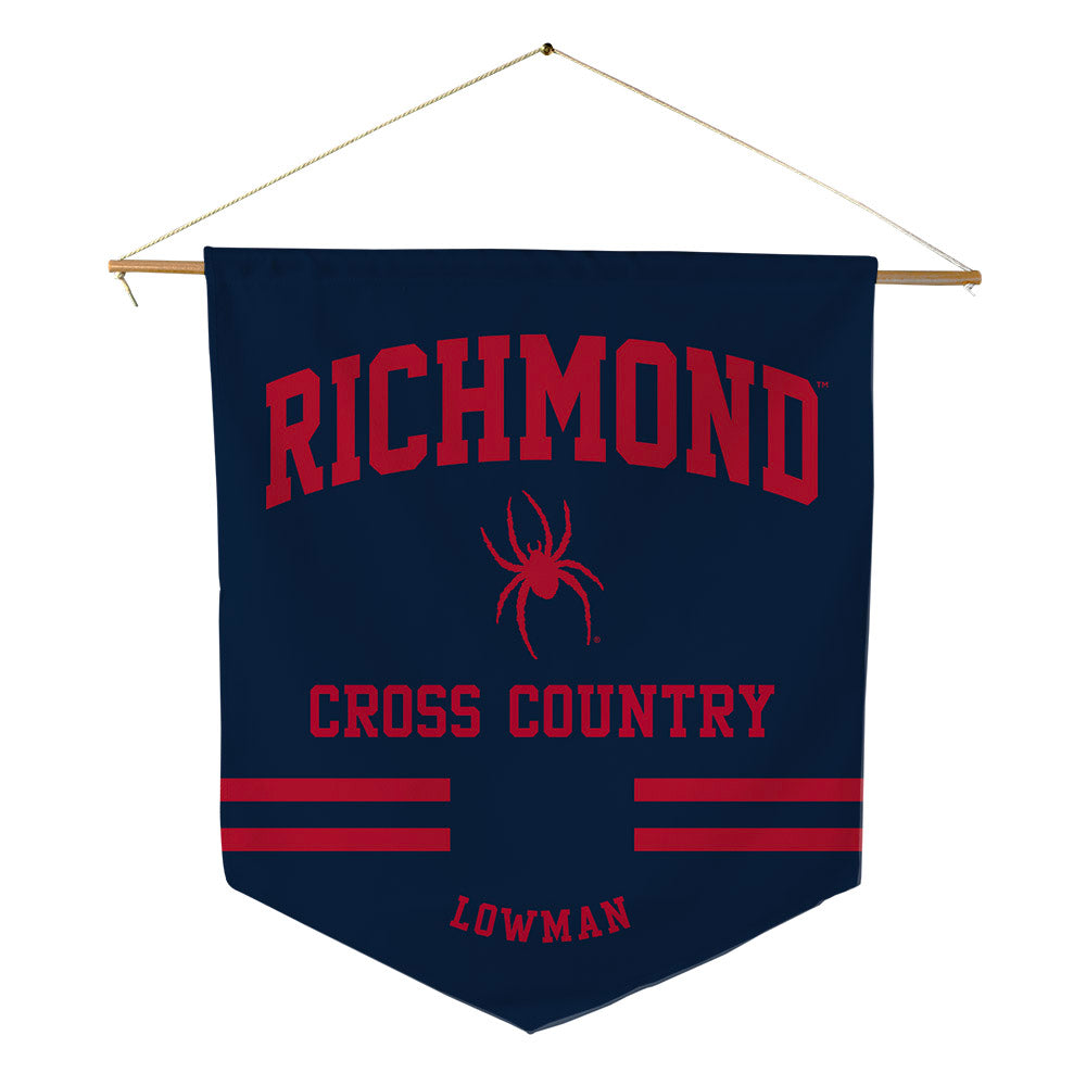 Richmond - NCAA Women's Cross Country : Kiera Lowman - Pennant - 18" x 21"-0