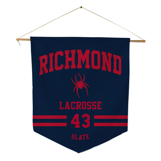 Richmond - NCAA Men's Lacrosse : Lucas Slate - Pennant - 18" x 21"-0