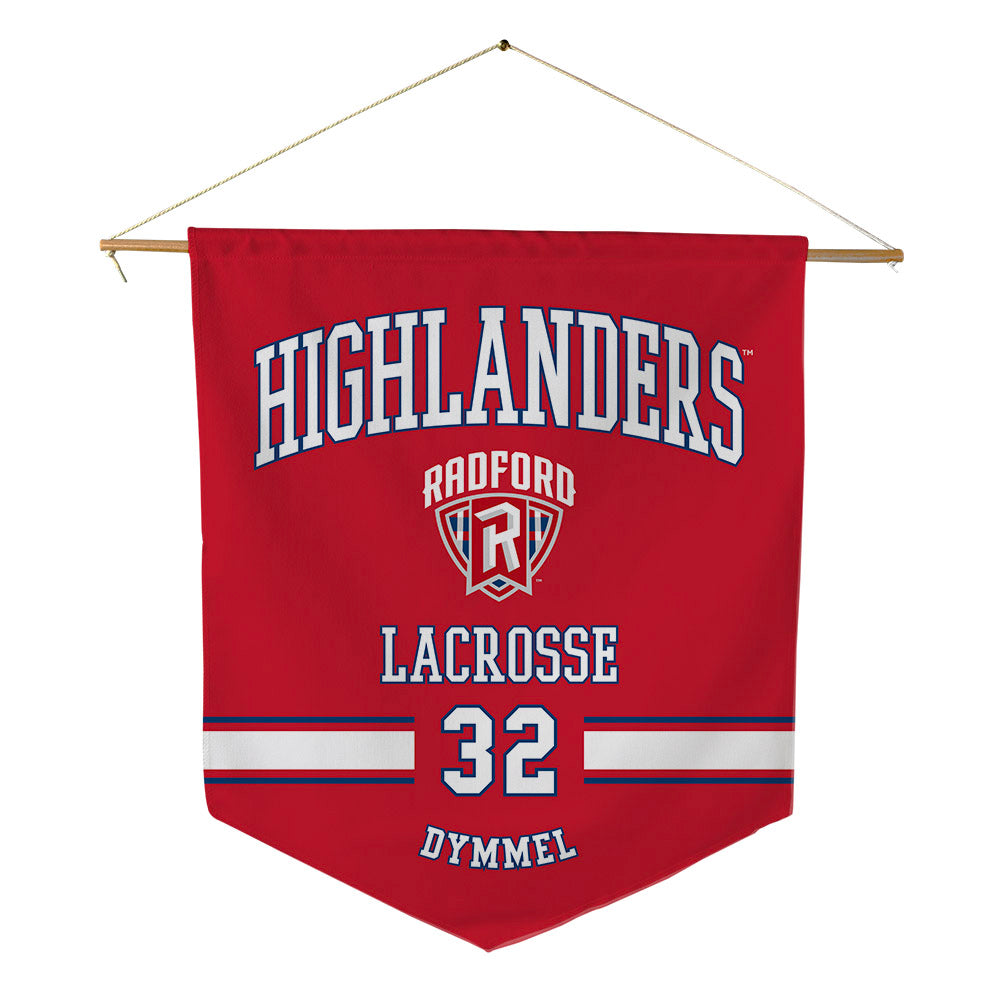 Radford - NCAA Women's Lacrosse : Natalie Dymmel - Pennant - 18" x 21"-0