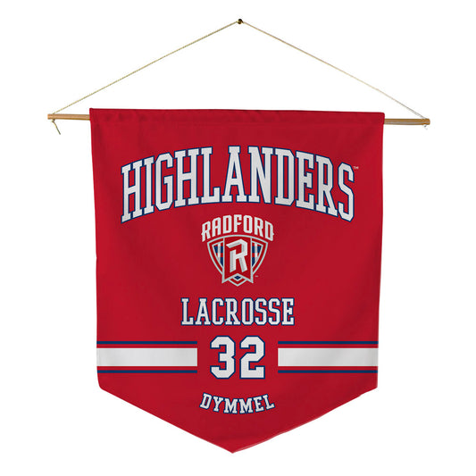Radford - NCAA Women's Lacrosse : Natalie Dymmel - Pennant - 18" x 21"-0