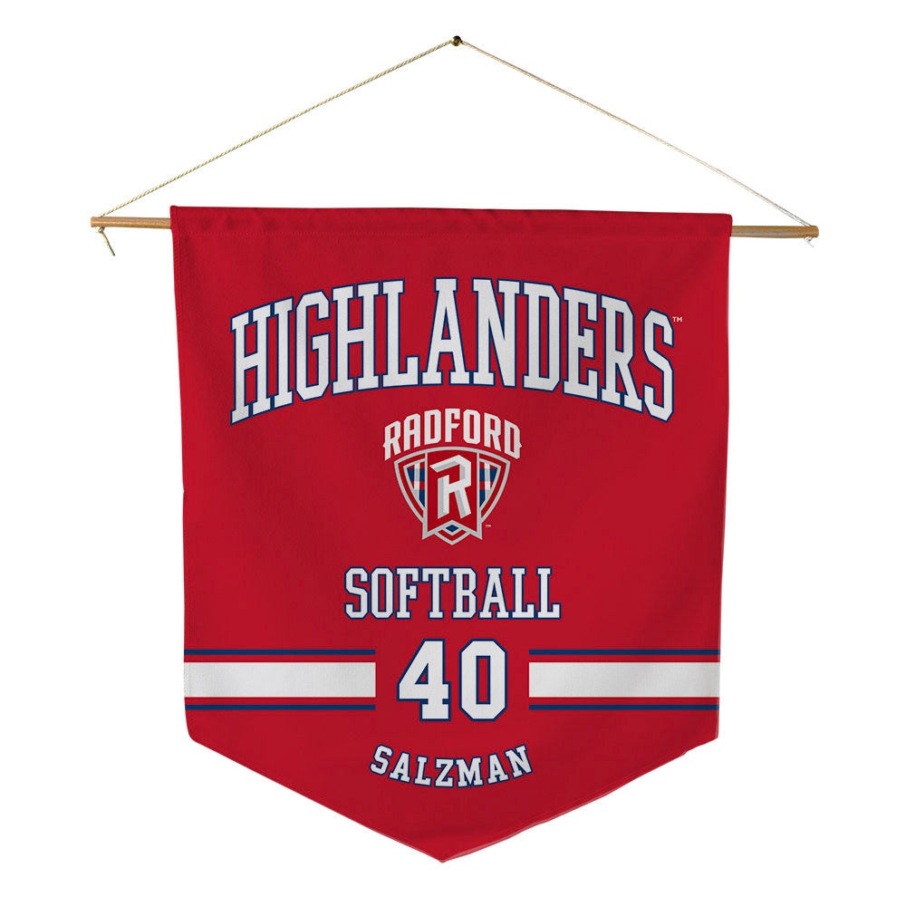 Radford - NCAA Softball : Emma Salzman - Pennant - 18" x 21"-0