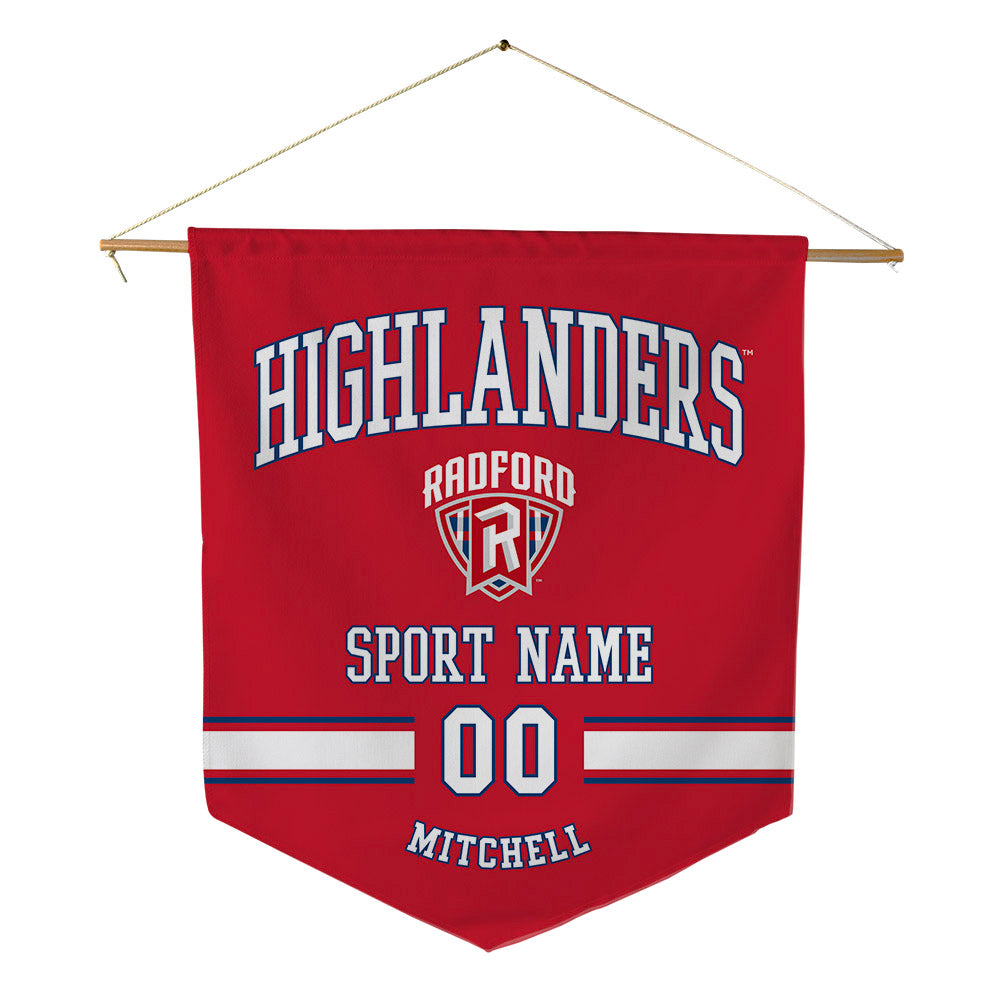 Radford - NCAA Women's Basketball : Amanda Mitchell - Pennant - 18" x 21"-0