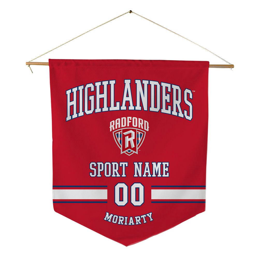 Radford - NCAA Men's Soccer : Rahul Moriarty - Pennant - 18" x 21"-0