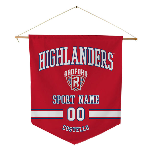 Radford - NCAA Baseball : Corey Costello - Pennant - 18" x 21"-0