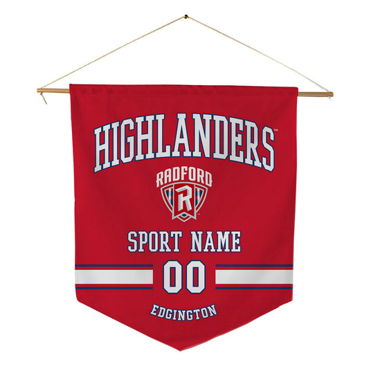 Radford - NCAA Men's Soccer : Gavin Edgington - Pennant - 18" x 21"-0