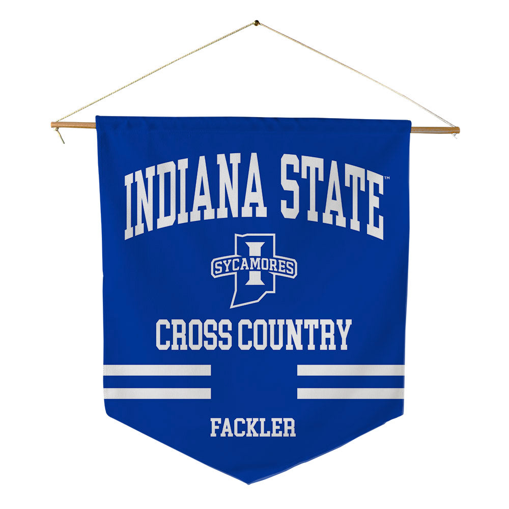 Indiana State - NCAA Men's Cross Country : Xander Fackler - Pennant - 18" x 21"-0