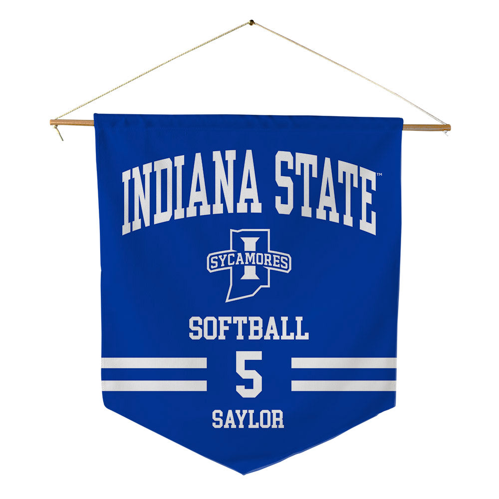 Indiana State - NCAA Softball : Isabelle Saylor - Pennant - 18" x 21"-0