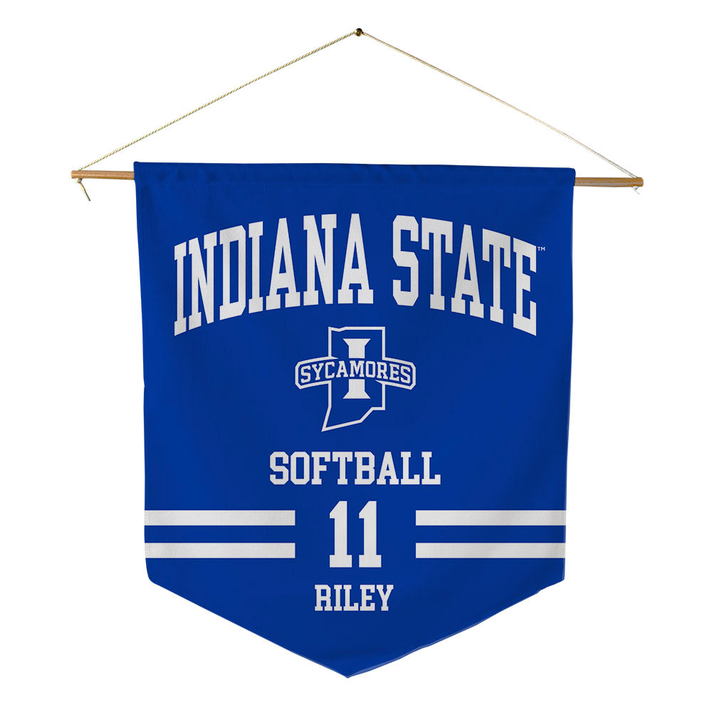 Indiana State - NCAA Softball : Ireland Riley - Pennant - 18" x 21"-0