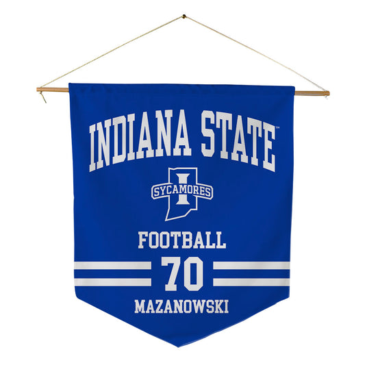 Indiana State - NCAA Football : Bradyn Mazanowski - Pennant - 18" x 21"-0