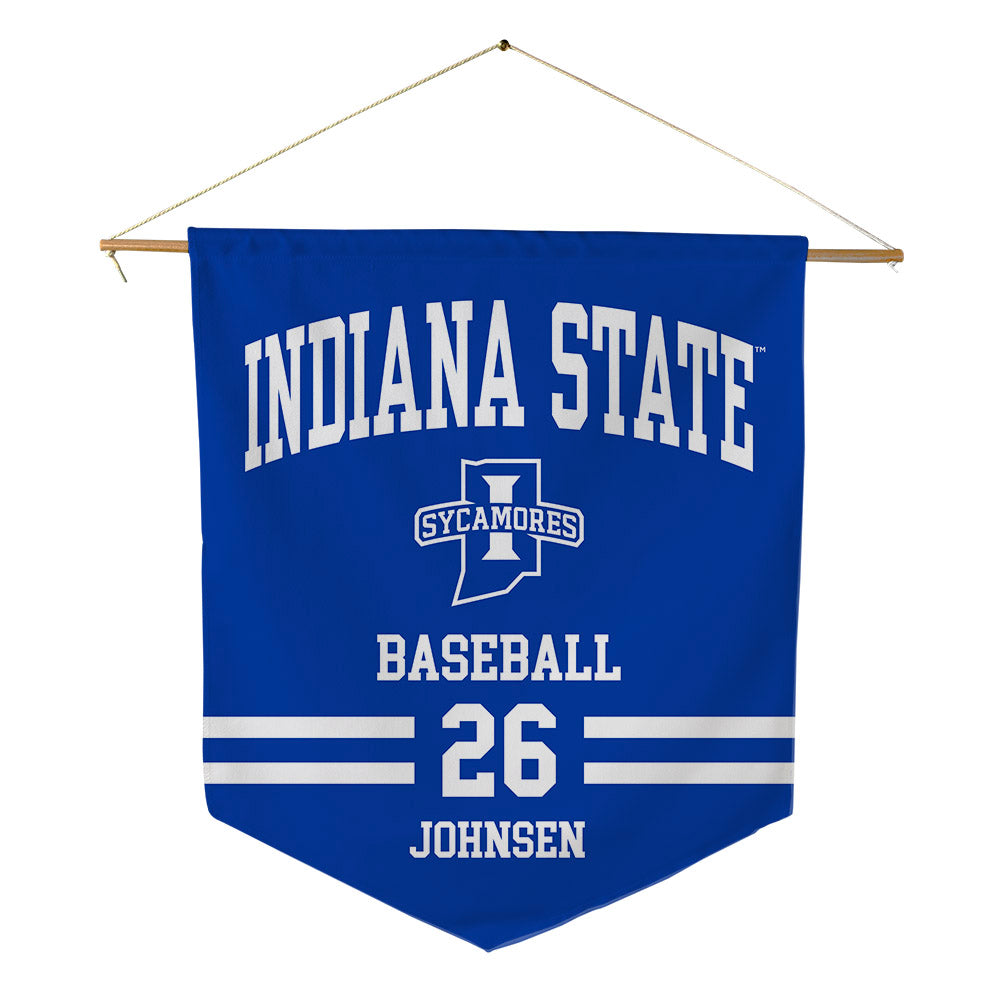 Indiana State - NCAA Baseball : Spencer Johnsen - Pennant - 18" x 21"-0