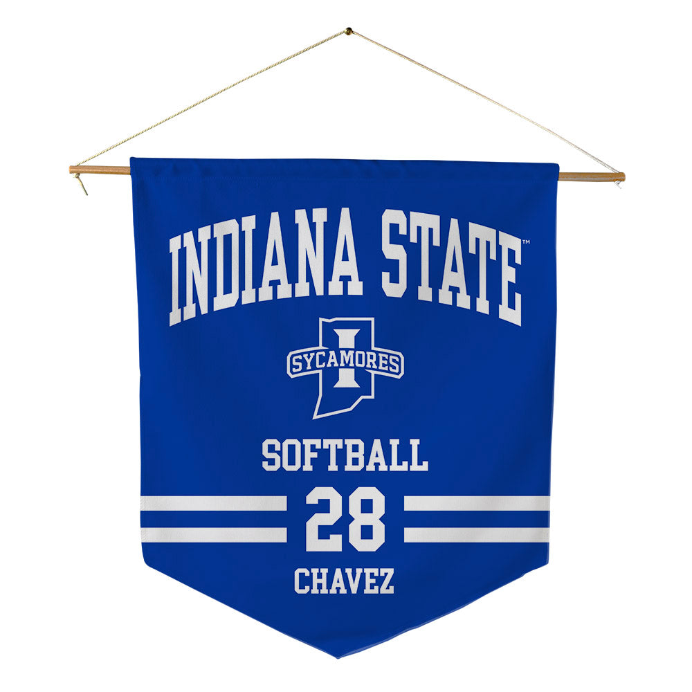 Indiana State - NCAA Softball : Mallory Chavez - Pennant - 18" x 21"-0