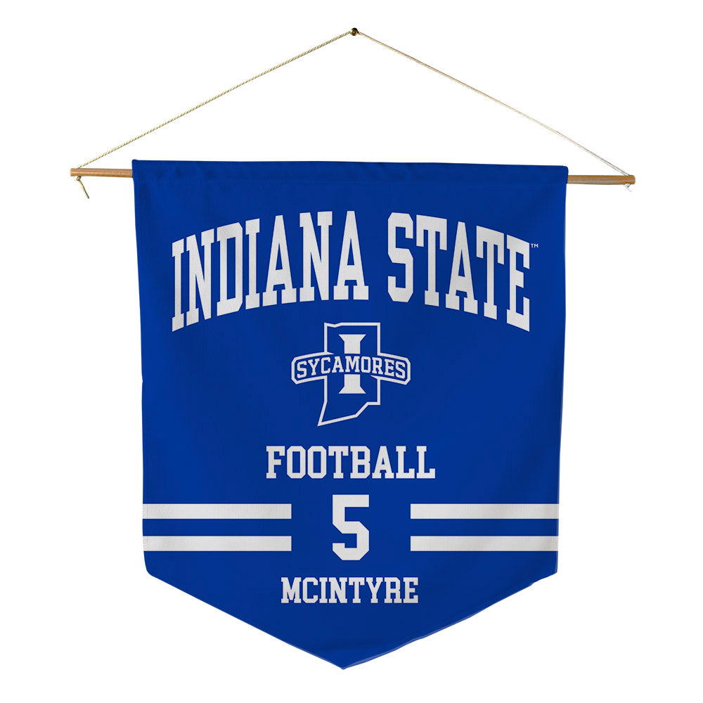 Indiana State - NCAA Football : Xavier McIntyre - Pennant - 18" x 21"-0