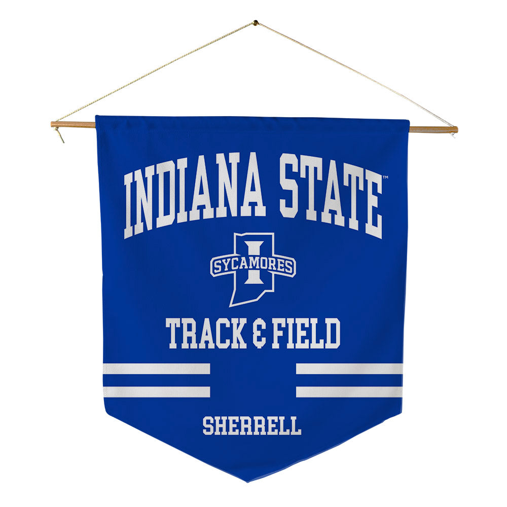 Indiana State - NCAA Men's Track & Field : Xavier Sherrell - Pennant - 18" x 21"-0