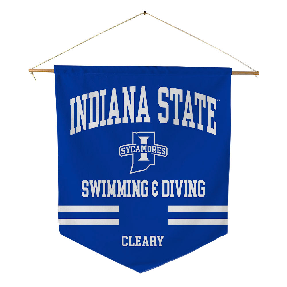 Indiana State - NCAA Women's Swimming & Diving : Bree Cleary - Pennant - 18" x 21"-0