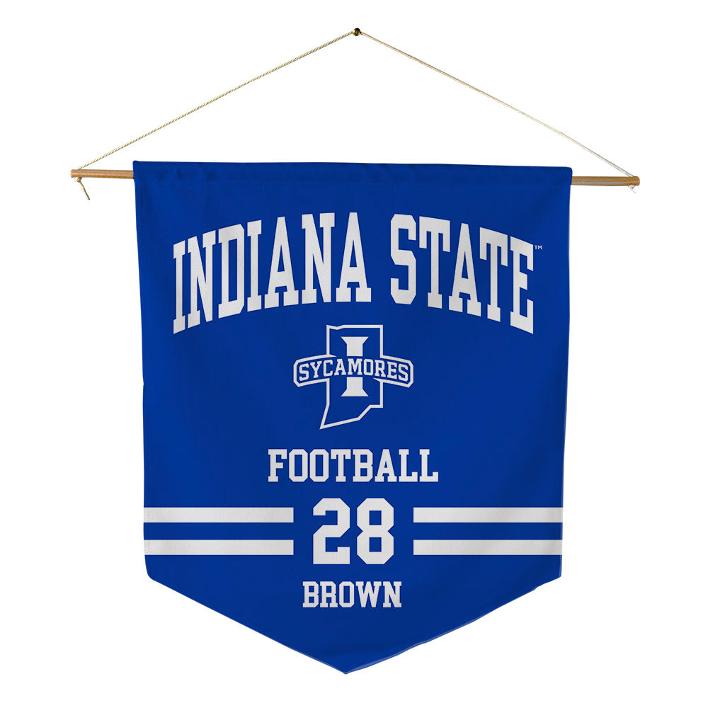 Indiana State - NCAA Football : Deion Brown - Pennant - 18" x 21"-0